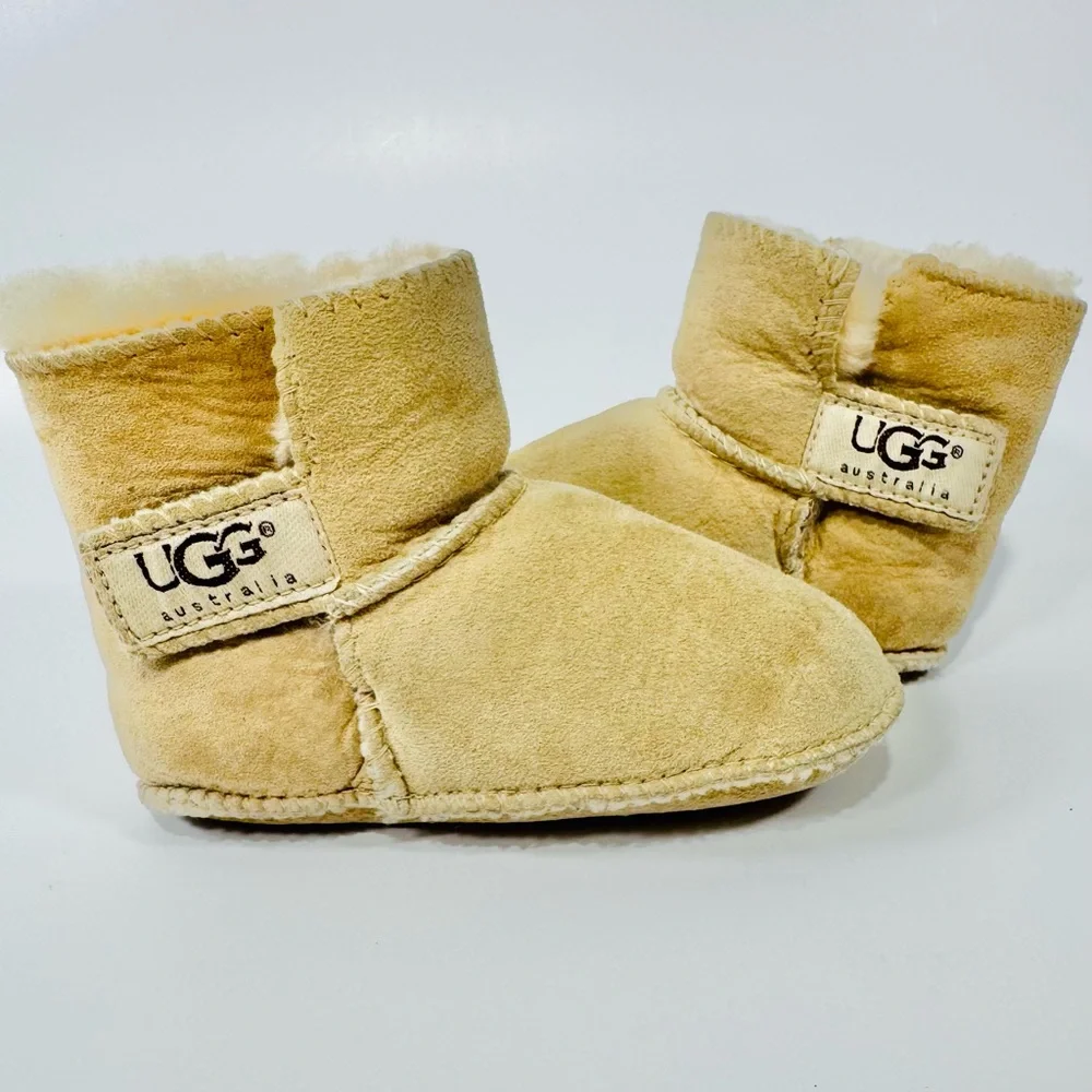 UGG Australia Baby Booties – Soft Sheepskin Comfort with Leather Upper & Outsole - Picture 2 of 14